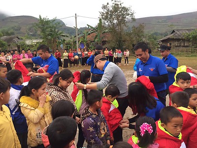 Chương trình Xuân tình nguyện 2019: điểm trường Bản Sản, xã Chiềng Khoang, huyện Quỳnh Nhai, tỉnh Sơn La.